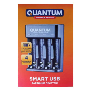 Зарядное устройство универсальное Quantum 3,7V QM-BC2040 4-slot (USB)