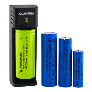 Зарядное устройство Quantum для для Li-ion 3.7V акк 1-slot (USB)