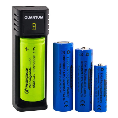 Зарядний пристрій Quantum для Li-ion 3.7V акк 1-slot (USB)