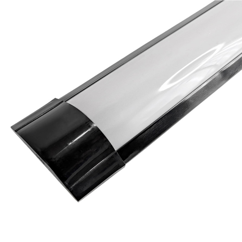 Лінійний LED світильник настінно-стельовий 36W Lemanso Рояль 6500K чорний
