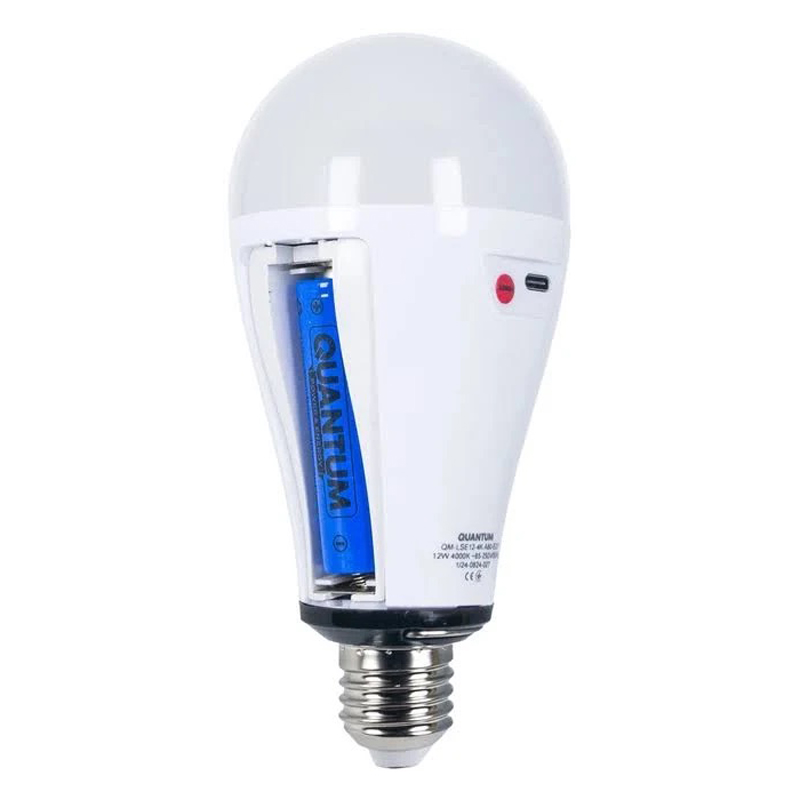 Аварійна LED лампа 12W E27 із резервним живленням