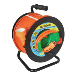 Подовжувач на котушці SVITTEX Maxi з виносною розеткою 60 м SV-261 Подовжувач на котушці SVITTEX Maxi з виносною розеткою 60 м SV-261