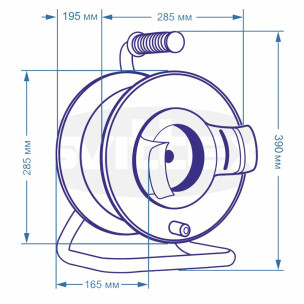 Подовжувач на котушці SVITTEX Maxi з виносною розеткою 100 м SV-263