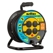 Подовжувач на котушці SVITTEX 30 м SV-005-B-IP44
