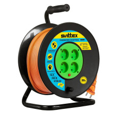 Подовжувач на котушці SVITTEX Профі 30 м SV-019-О