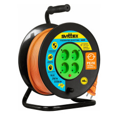 Подовжувач на котушці SVITTEX Профі 40 м SV-020-О