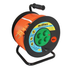 Подовжувач на котушці SVITTEX Maxi з термозахистом 80 м SV-062