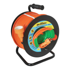Подовжувач на котушці SVITTEX Maxi з виносною розеткою 80 м SV-262