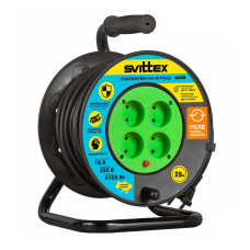 Подовжувач на котушці SVITTEX Профі 25 м SV-018-B