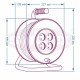 Котушка для подовжувача SVITTEX MAXI до 150 м SV-029-IP44 з захистом IP44