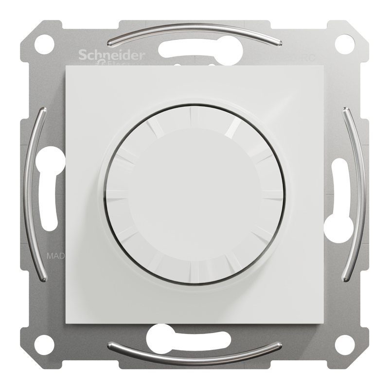 Поворотний LED димер типу RC 3–370 Вт без рамки Schneider Electric Asfora, білий