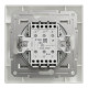 Перемикач двоклавішний прохідний самозажимний Schneider Electric Asfora, білий