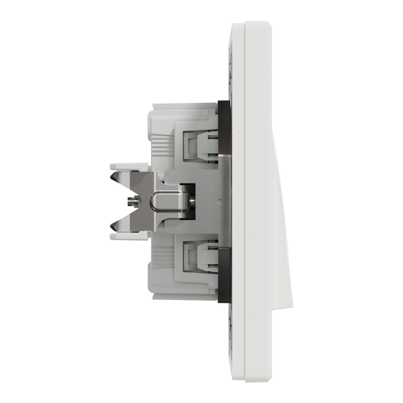 Перемикач перехресний самозажимний Schneider Electric Asfora, білий