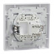 Розетка комп’ютерна RJ45 UTP Cat 5e з рамкою Schneider Electric Asfora, біла