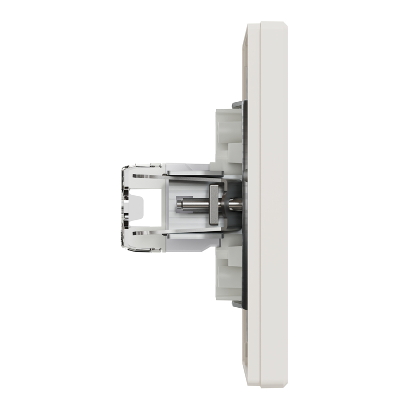 Розетка комп’ютерна RJ45 UTP Cat 5e з рамкою Schneider Electric Asfora, кремова