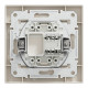 Розетка комп’ютерна RJ45 UTP Cat 5e з рамкою Schneider Electric Asfora, кремова
