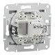 Розетка комп’ютерна RJ45 UTP Cat 5e без рамки Schneider Electric Asfora, алюміній