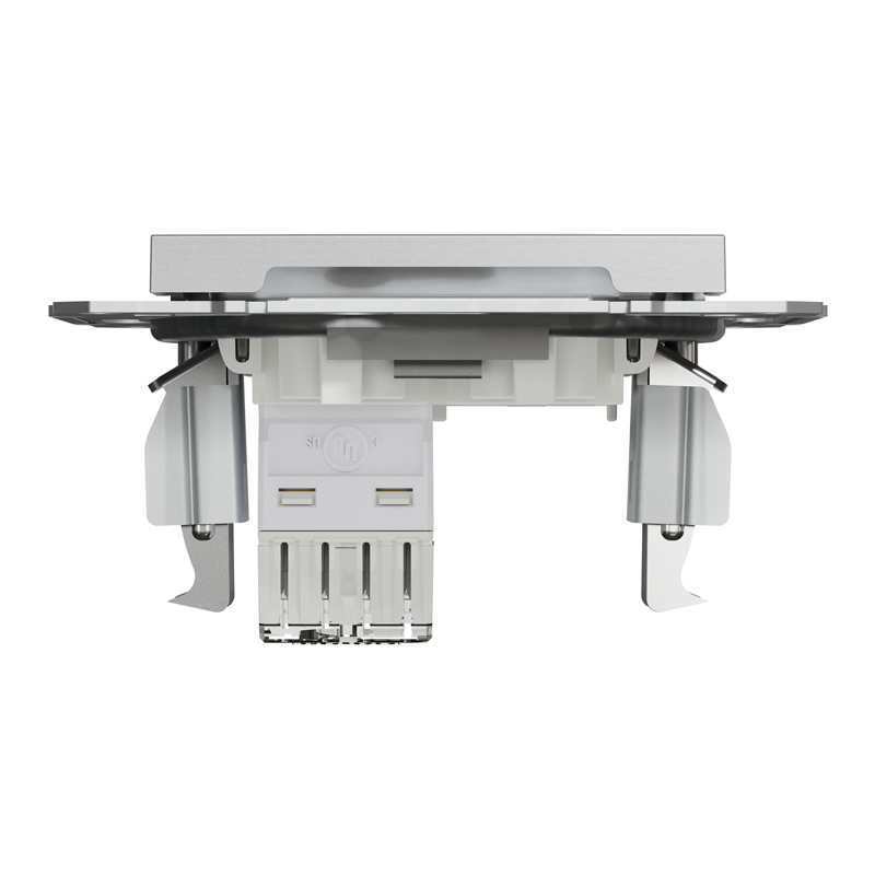 Розетка комп’ютерна RJ45 UTP Cat 5e без рамки Schneider Electric Asfora, алюміній