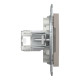 Розетка комп’ютерна RJ45 UTP Cat 5e без рамки Schneider Electric Asfora, бронза
