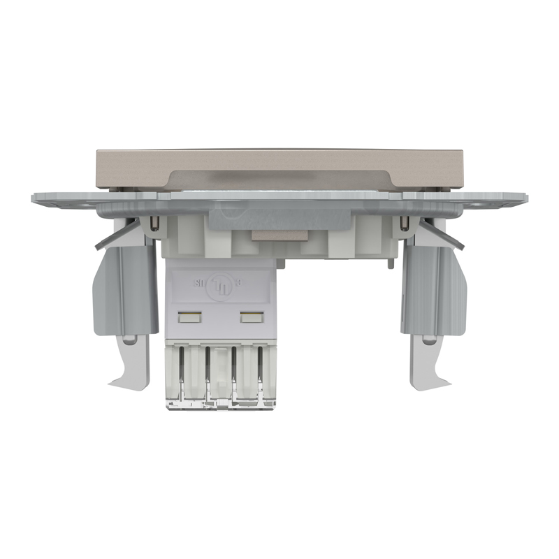 Розетка комп’ютерна RJ45 UTP Cat 5e без рамки Schneider Electric Asfora, бронза