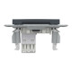 Розетка комп’ютерна RJ45 UTP Cat 5e без рамки Schneider Electric Asfora, антрацит