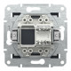 Розетка комп’ютерна RJ45 UTP Cat 5e без рамки Schneider Electric Asfora, антрацит