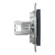 Розетка комп’ютерна RJ45 UTP Cat 5e без рамки Schneider Electric Asfora, антрацит