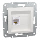 Розетка комп’ютерна RJ45 UTP Cat 5e без рамки Schneider Electric Asfora, біла