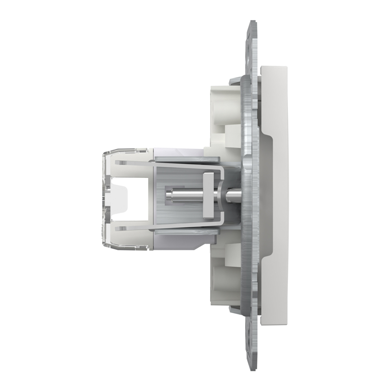 Розетка комп’ютерна RJ45 UTP Cat 5e без рамки Schneider Electric Asfora, біла