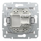 Розетка комп’ютерна RJ45 UTP Cat 5e без рамки Schneider Electric Asfora, біла