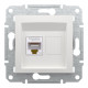Розетка комп’ютерна RJ45 UTP Cat 5e без рамки Schneider Electric Asfora, біла