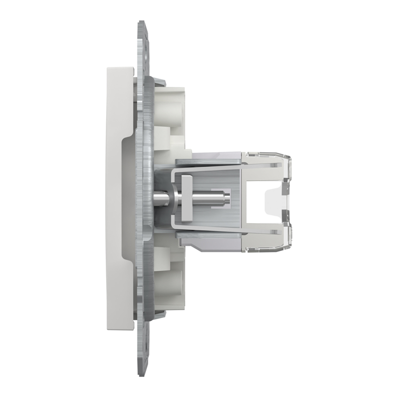Розетка комп’ютерна RJ45 UTP Cat 5e без рамки Schneider Electric Asfora, біла