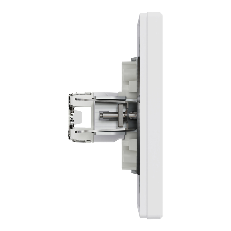 Розетка комп’ютерна подвійна 2×RJ45 UTP Cat 5e з рамкою Schneider Electric Asfora, біла