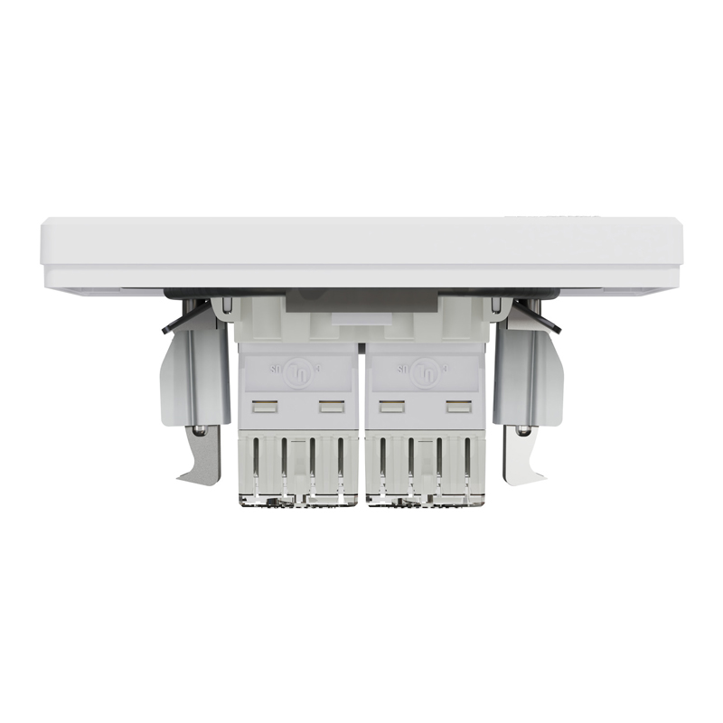 Розетка комп’ютерна подвійна 2×RJ45 UTP Cat 5e з рамкою Schneider Electric Asfora, біла
