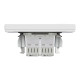 Розетка комп’ютерна подвійна 2×RJ45 UTP Cat 5e з рамкою Schneider Electric Asfora, біла