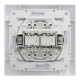 Розетка комп’ютерна подвійна 2×RJ45 UTP Cat 5e з рамкою Schneider Electric Asfora, біла