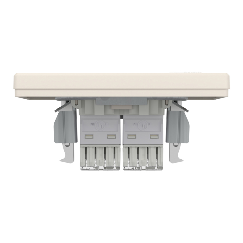 Розетка комп’ютерна подвійна 2×RJ45 UTP Cat 5e з рамкою Schneider Electric Asfora, кремова