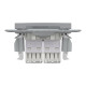 Розетка комп’ютерна подвійна 2×RJ45 UTP Cat 5e без рамки Schneider Electric Asfora, сталь
