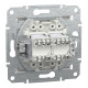 Розетка комп’ютерна подвійна 2×RJ45 UTP Cat 5e без рамки Schneider Electric Asfora, біла