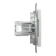 Розетка комп’ютерна подвійна 2×RJ45 UTP Cat 5e без рамки Schneider Electric Asfora, біла