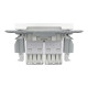 Розетка комп’ютерна подвійна 2×RJ45 UTP Cat 5e без рамки Schneider Electric Asfora, біла