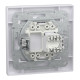 Розетка комп’ютерна RJ45 UTP Cat 6 з рамкою Schneider Electric Asfora, біла
