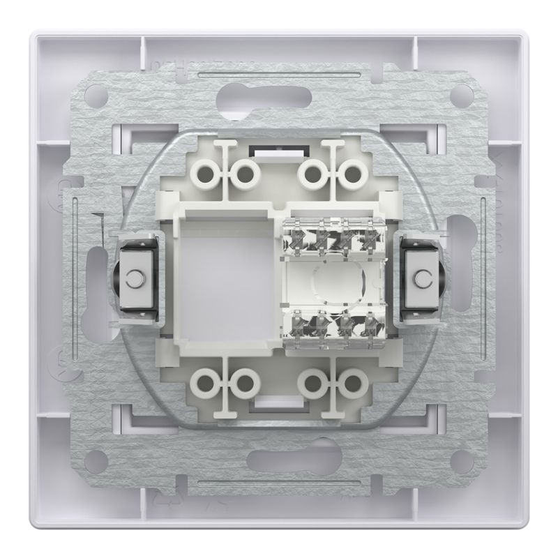 Розетка комп’ютерна RJ45 UTP Cat 6 з рамкою Schneider Electric Asfora, біла
