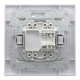 Розетка комп’ютерна RJ45 UTP Cat 6 з рамкою Schneider Electric Asfora, біла
