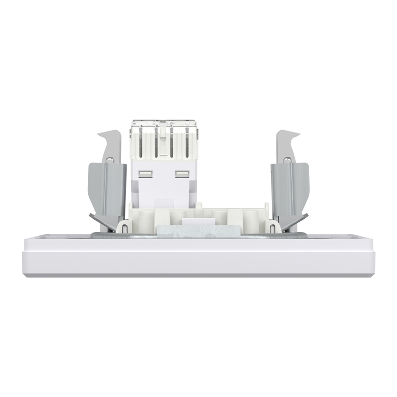 Розетка комп’ютерна RJ45 UTP Cat 6 з рамкою Schneider Electric Asfora, біла