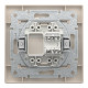 Розетка комп’ютерна RJ45 UTP Cat 6 з рамкою Schneider Electric Asfora, кремова
