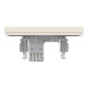 Розетка комп’ютерна RJ45 UTP Cat 6 з рамкою Schneider Electric Asfora, кремова