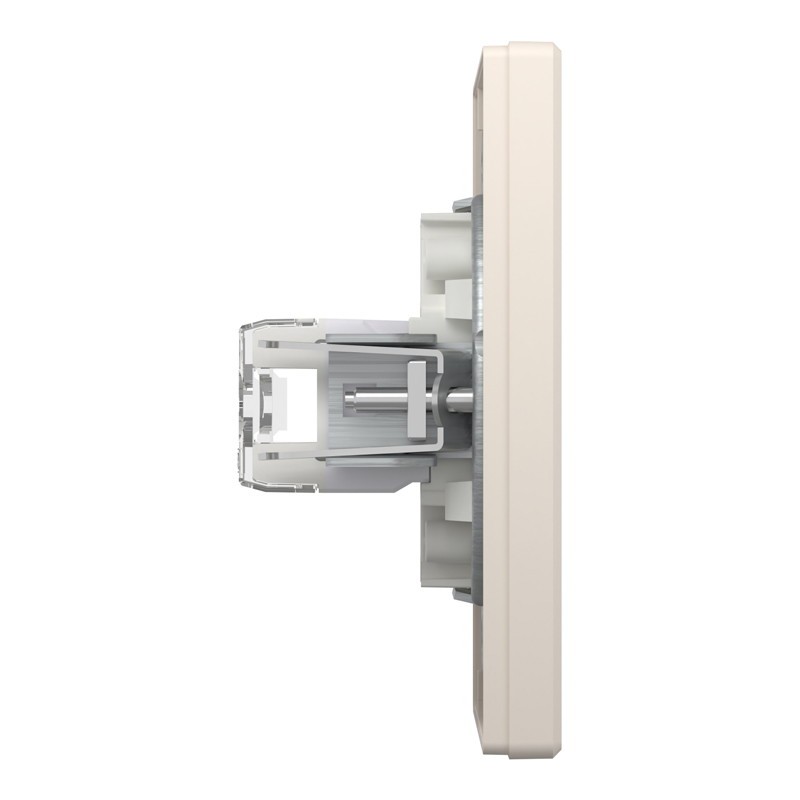 Розетка комп’ютерна RJ45 UTP Cat 6 з рамкою Schneider Electric Asfora, кремова