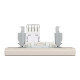Розетка комп’ютерна RJ45 UTP Cat 6 з рамкою Schneider Electric Asfora, кремова
