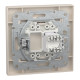 Розетка комп’ютерна RJ45 UTP Cat 6 з рамкою Schneider Electric Asfora, кремова
